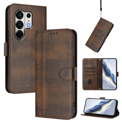 Line Splicing Buckle Retro Leather Phone Case, For Tecno Camon 50 Pro 4G, For Tecno Camon 50 4G, For Tecno Spark Slim 5G, For Tecno Pop 10 / Infinix Smart 10 4G, For Tecno Spark Go 1S / Go 2025, For Tecno Camon 40 Pro 4G, For Tecno Camon 40 Premier    ...