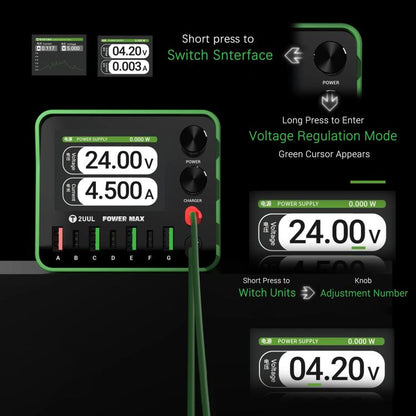 2UUL PC01 POWER MAX 200W Multi-Port Charger Adjustable Voltage Power Supply