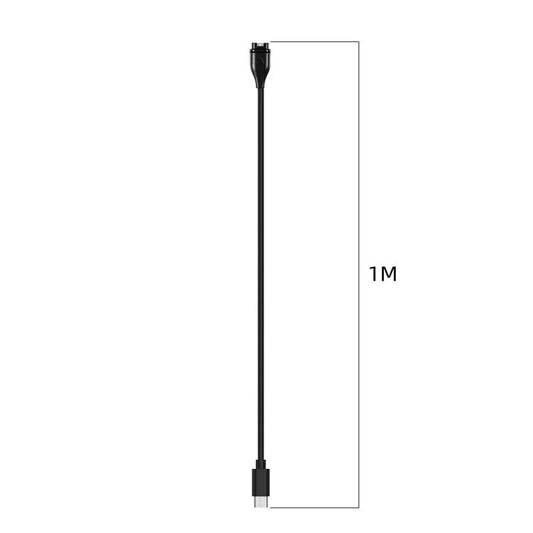 Chargeur de montre xDfind USB-C / Type-C avec transmission de données, longueur : 1 m, pour Garmin Fenix 8 / 7X / 6S Pro