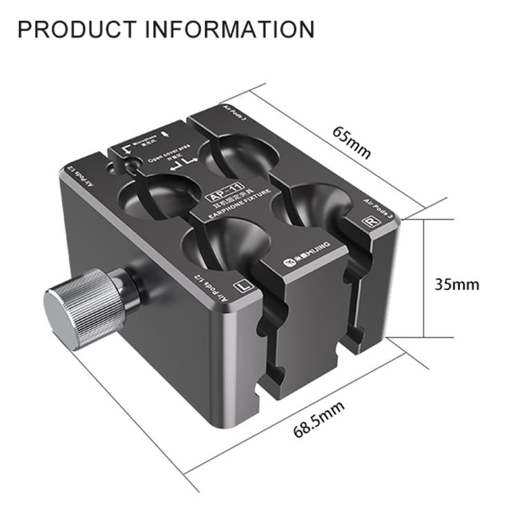 Mijing MP-11 Earphone Repair Fixture for AirPods 1 / 2 / 3 / AirPods Pro 1 / 2, Mijing MP-11
