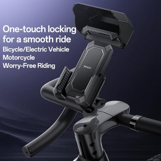 Support de téléphone vélo à verrouillage mécanique Yesido C331 réglable à 360 degrés, C331