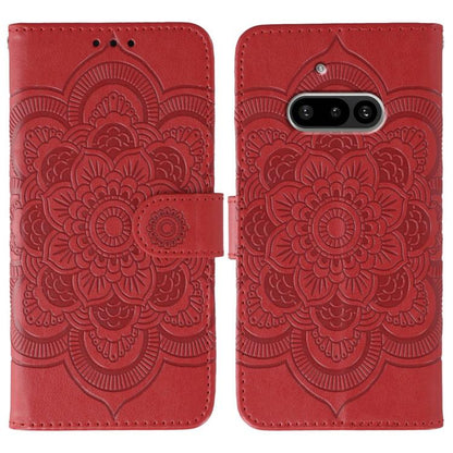 Sun Mandala Embossing Pattern Phone Leather Case, For Nothing CMF Phone 2 Pro, For Nothing Phone 3a, For Nothing Phone 3a Pro, For Nothing CMF Phone 1