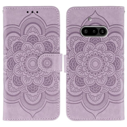 Sun Mandala Embossing Pattern Phone Leather Case, For Nothing CMF Phone 2 Pro, For Nothing Phone 3a, For Nothing Phone 3a Pro, For Nothing CMF Phone 1