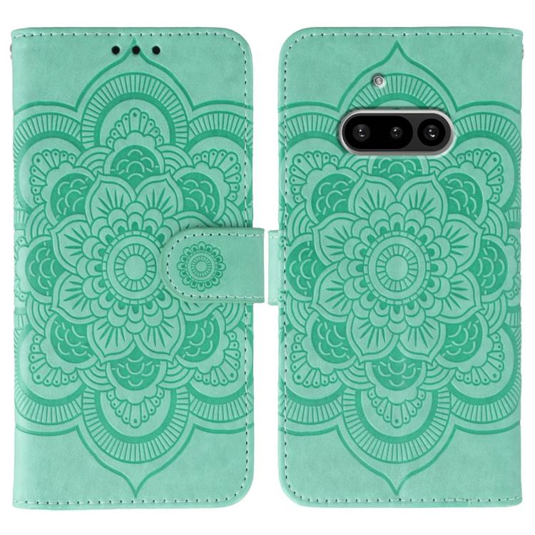 Sun Mandala Embossing Pattern Phone Leather Case, For Nothing CMF Phone 2 Pro, For Nothing Phone 3a, For Nothing Phone 3a Pro, For Nothing CMF Phone 1