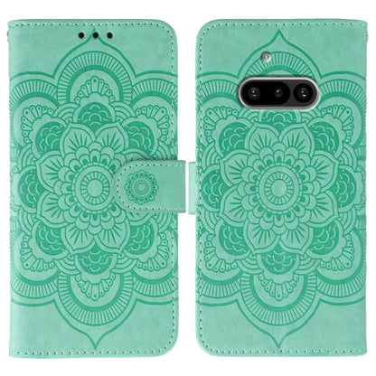 Sun Mandala Embossing Pattern Phone Leather Case, For Nothing CMF Phone 2 Pro, For Nothing Phone 3a, For Nothing Phone 3a Pro, For Nothing CMF Phone 1