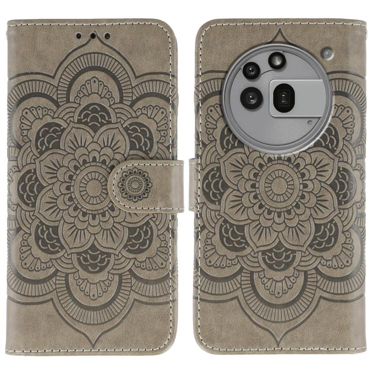 Sun Mandala Embossing Pattern Phone Leather Case, For Nothing CMF Phone 2 Pro, For Nothing Phone 3a, For Nothing Phone 3a Pro, For Nothing CMF Phone 1