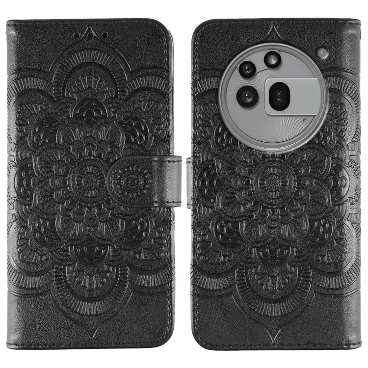 Sun Mandala Embossing Pattern Phone Leather Case, For Nothing CMF Phone 2 Pro, For Nothing Phone 3a, For Nothing Phone 3a Pro, For Nothing CMF Phone 1
