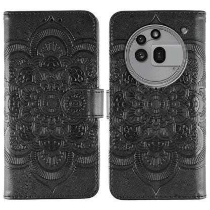 Sun Mandala Embossing Pattern Phone Leather Case, For Nothing CMF Phone 2 Pro, For Nothing Phone 3a, For Nothing Phone 3a Pro, For Nothing CMF Phone 1