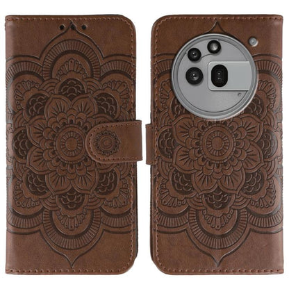 Sun Mandala Embossing Pattern Phone Leather Case, For Nothing CMF Phone 2 Pro, For Nothing Phone 3a, For Nothing Phone 3a Pro, For Nothing CMF Phone 1
