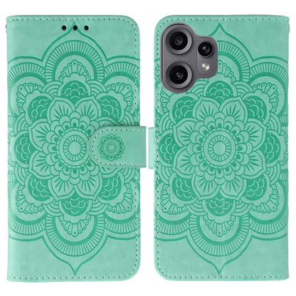 Sun Mandala Embossing Pattern Phone Leather Case, For Nothing CMF Phone 2 Pro, For Nothing Phone 3a, For Nothing Phone 3a Pro, For Nothing CMF Phone 1