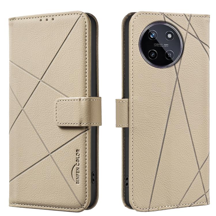 Geometric Pattern RFID Leather Phone Case