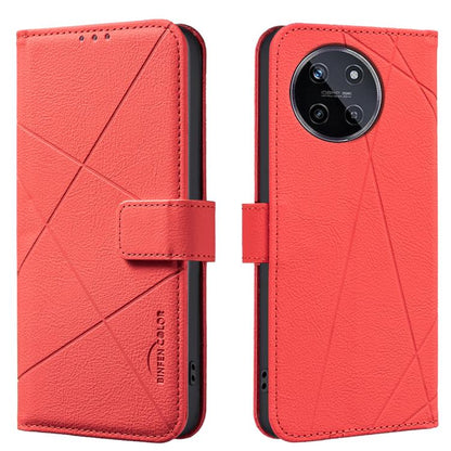 Geometric Pattern RFID Leather Phone Case