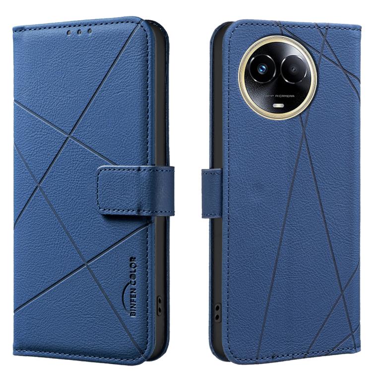 Geometric Pattern RFID Leather Phone Case