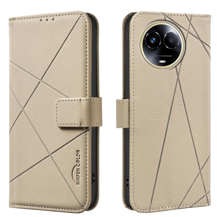 Geometric Pattern RFID Leather Phone Case