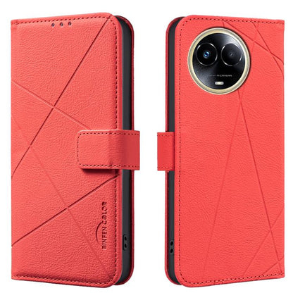 Geometric Pattern RFID Leather Phone Case