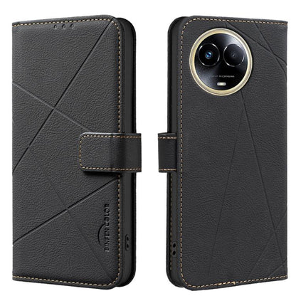 Geometric Pattern RFID Leather Phone Case
