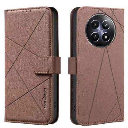 Geometric Pattern RFID Leather Phone Case