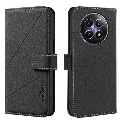 Geometric Pattern RFID Leather Phone Case