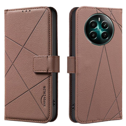 Geometric Pattern RFID Leather Phone Case