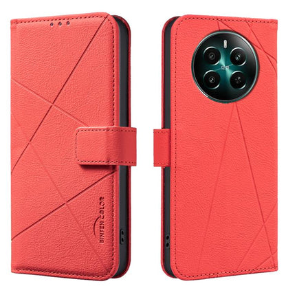 Geometric Pattern RFID Leather Phone Case