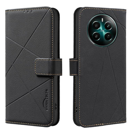 Geometric Pattern RFID Leather Phone Case