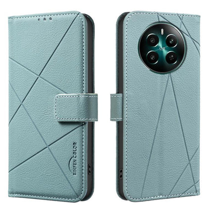 Geometric Pattern RFID Leather Phone Case