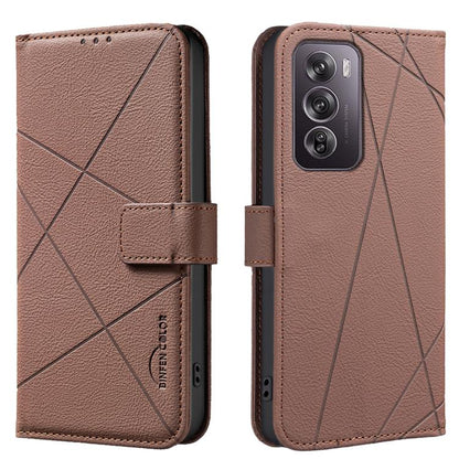 Geometric Pattern RFID Leather Phone Case