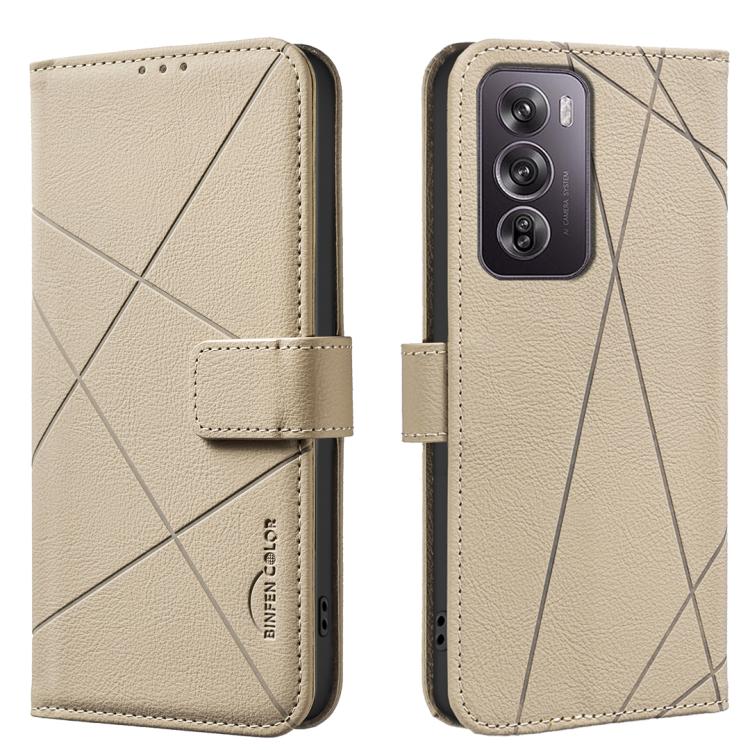 Geometric Pattern RFID Leather Phone Case