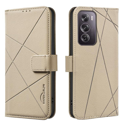 Geometric Pattern RFID Leather Phone Case
