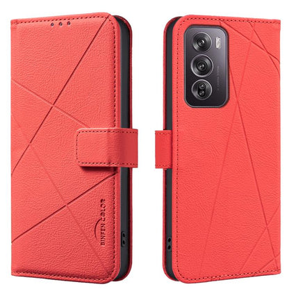 Geometric Pattern RFID Leather Phone Case