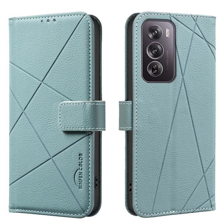Geometric Pattern RFID Leather Phone Case