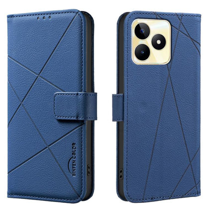 Geometric Pattern RFID Leather Phone Case