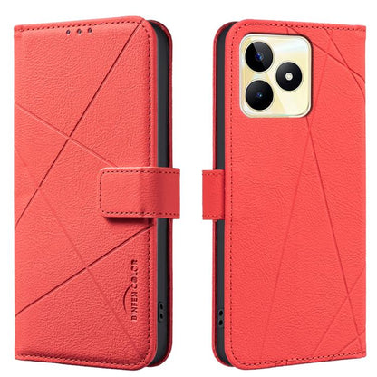 Geometric Pattern RFID Leather Phone Case
