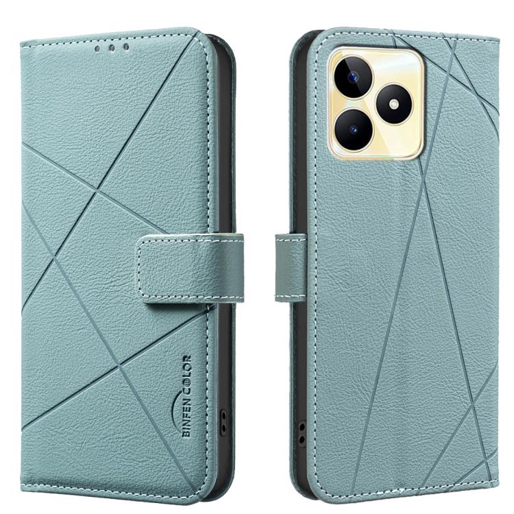 Geometric Pattern RFID Leather Phone Case