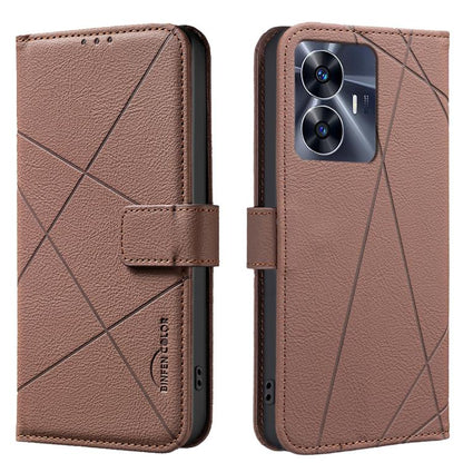 Geometric Pattern RFID Leather Phone Case
