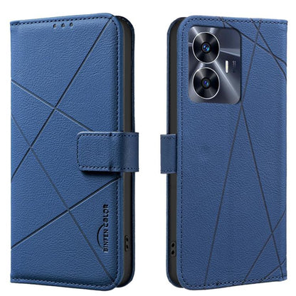 Geometric Pattern RFID Leather Phone Case