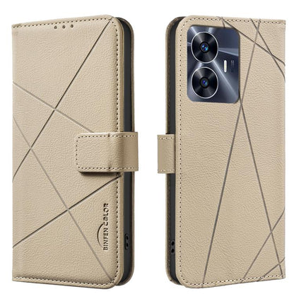 Geometric Pattern RFID Leather Phone Case