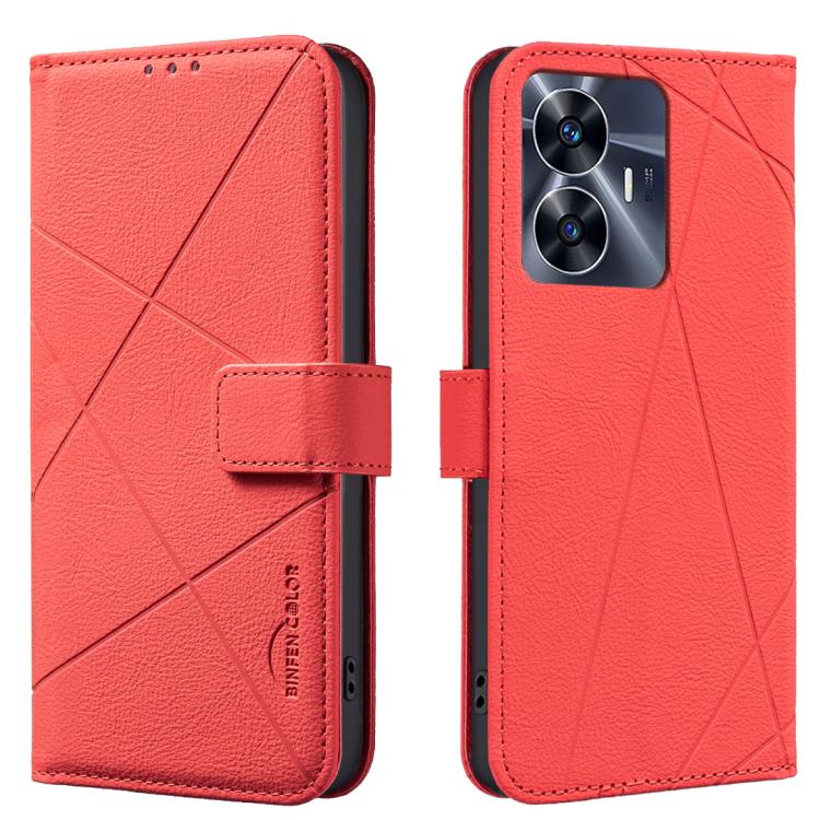Geometric Pattern RFID Leather Phone Case