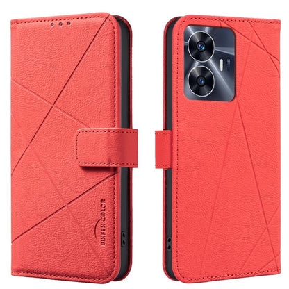 Geometric Pattern RFID Leather Phone Case