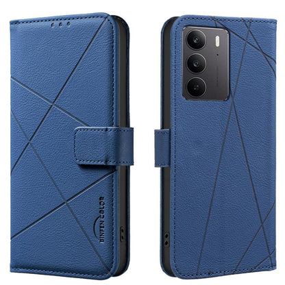 Geometric Pattern RFID Leather Phone Case