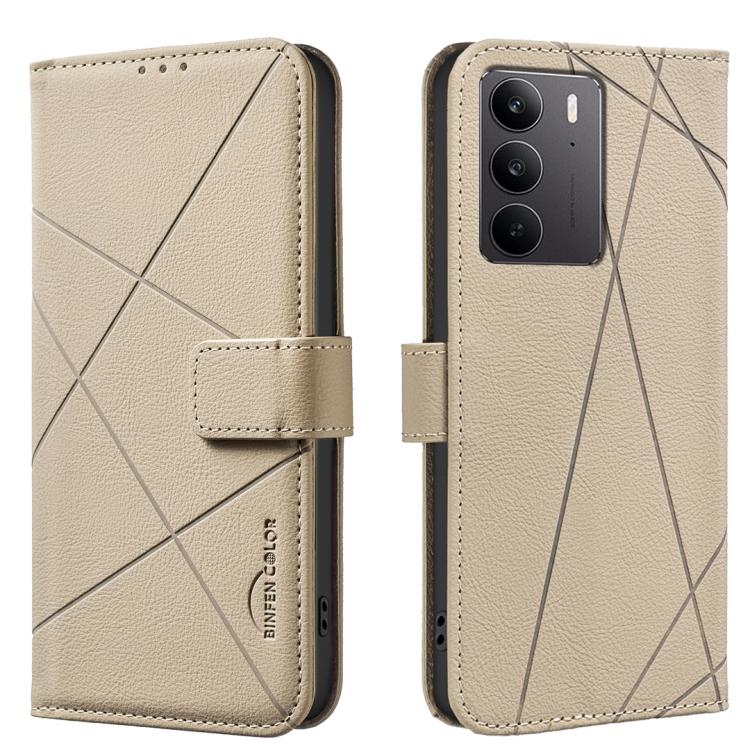 Geometric Pattern RFID Leather Phone Case