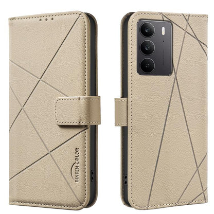 Geometric Pattern RFID Leather Phone Case