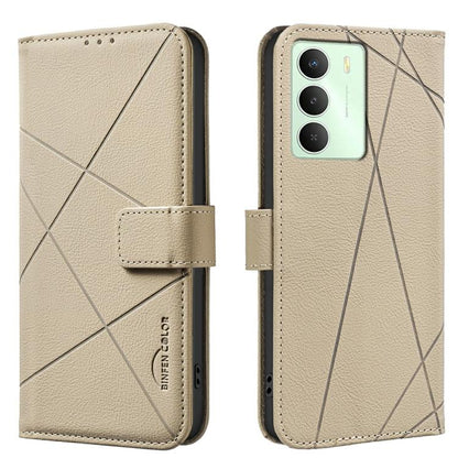 Geometric Pattern RFID Leather Phone Case, For Realme 16T 5G, For Realme 16 5G, For Realme 16 Pro+ 5G, For Realme 16 Pro 5G, For Realme 15 Pro 5G, For Realme 15 5G, For Realme C71 4G Global, For Realme 14x 5G, For Realme C75 4G, For Realme 12 5G Global...
