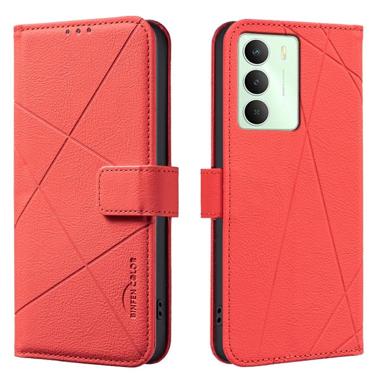 Geometric Pattern RFID Leather Phone Case