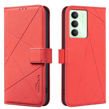 Geometric Pattern RFID Leather Phone Case