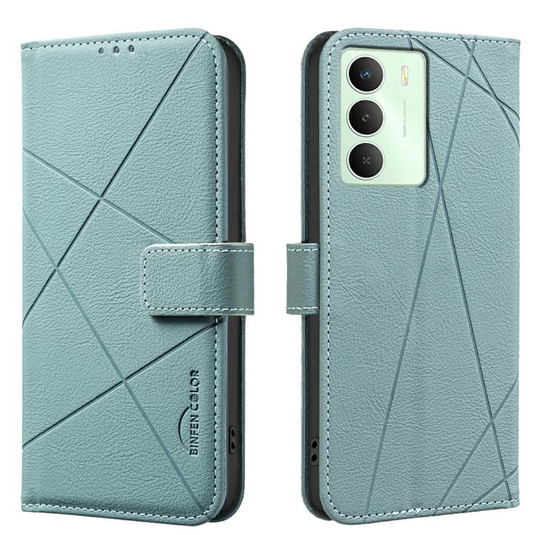 Geometric Pattern RFID Leather Phone Case