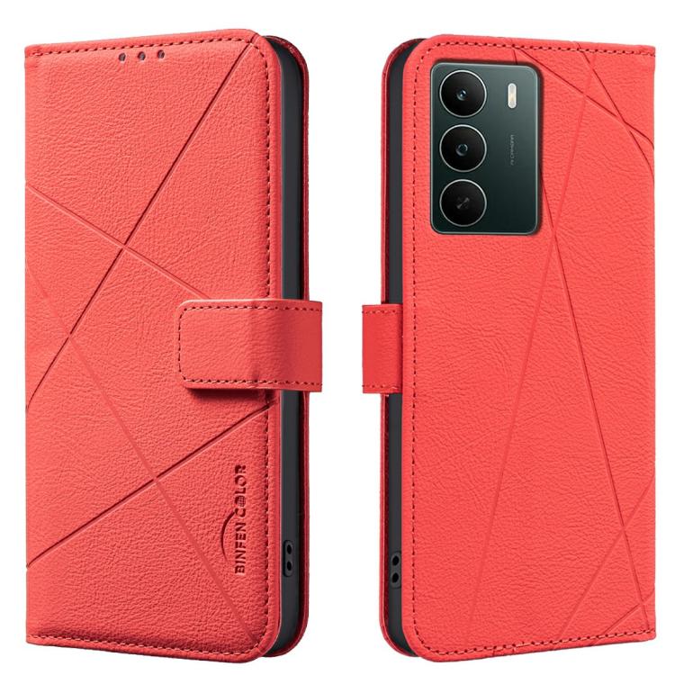 Geometric Pattern RFID Leather Phone Case