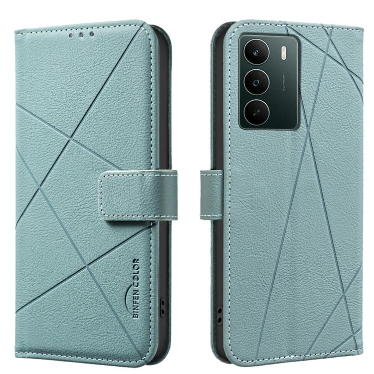 Geometric Pattern RFID Leather Phone Case