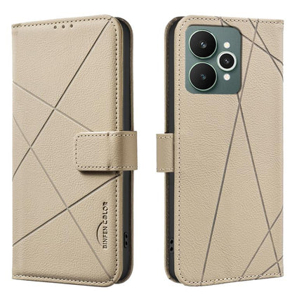 Geometric Pattern RFID Leather Phone Case, For Realme 16T 5G, For Realme 16 5G, For Realme 16 Pro+ 5G, For Realme 16 Pro 5G, For Realme 15 Pro 5G, For Realme 15 5G, For Realme C71 4G Global, For Realme 14x 5G, For Realme C75 4G, For Realme 12 5G Global...