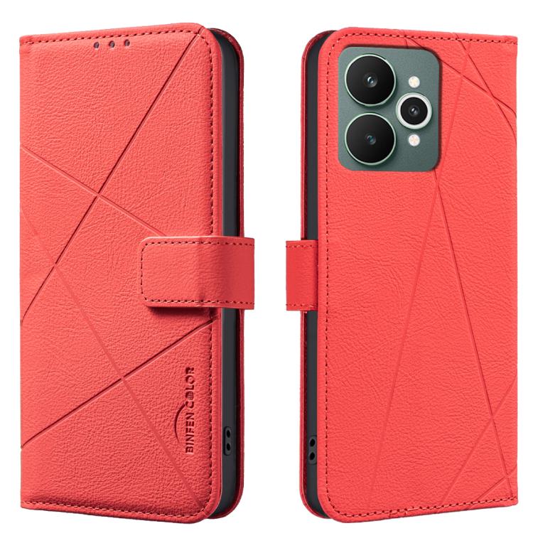 Geometric Pattern RFID Leather Phone Case, For Realme 16T 5G, For Realme 16 5G, For Realme 16 Pro+ 5G, For Realme 16 Pro 5G, For Realme 15 Pro 5G, For Realme 15 5G, For Realme C71 4G Global, For Realme 14x 5G, For Realme C75 4G, For Realme 12 5G Global...